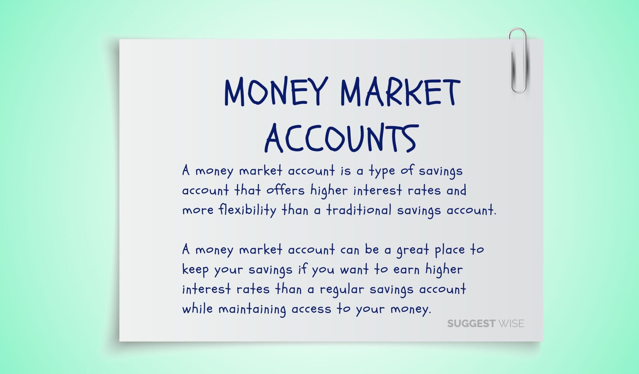 What is money market account how it works and its benefits suggest wise